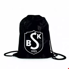 İpli Büzgülü Cepli Çanta Siyah