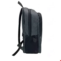 A3022 Siyah Keten Sırt Çantası yandan görünüm