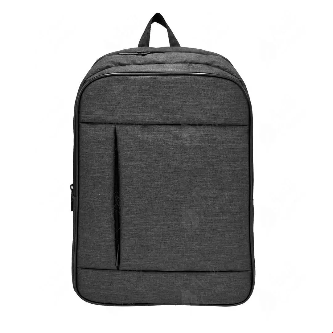 A3022 Siyah Keten Sırt Çantası Önden Görünüm