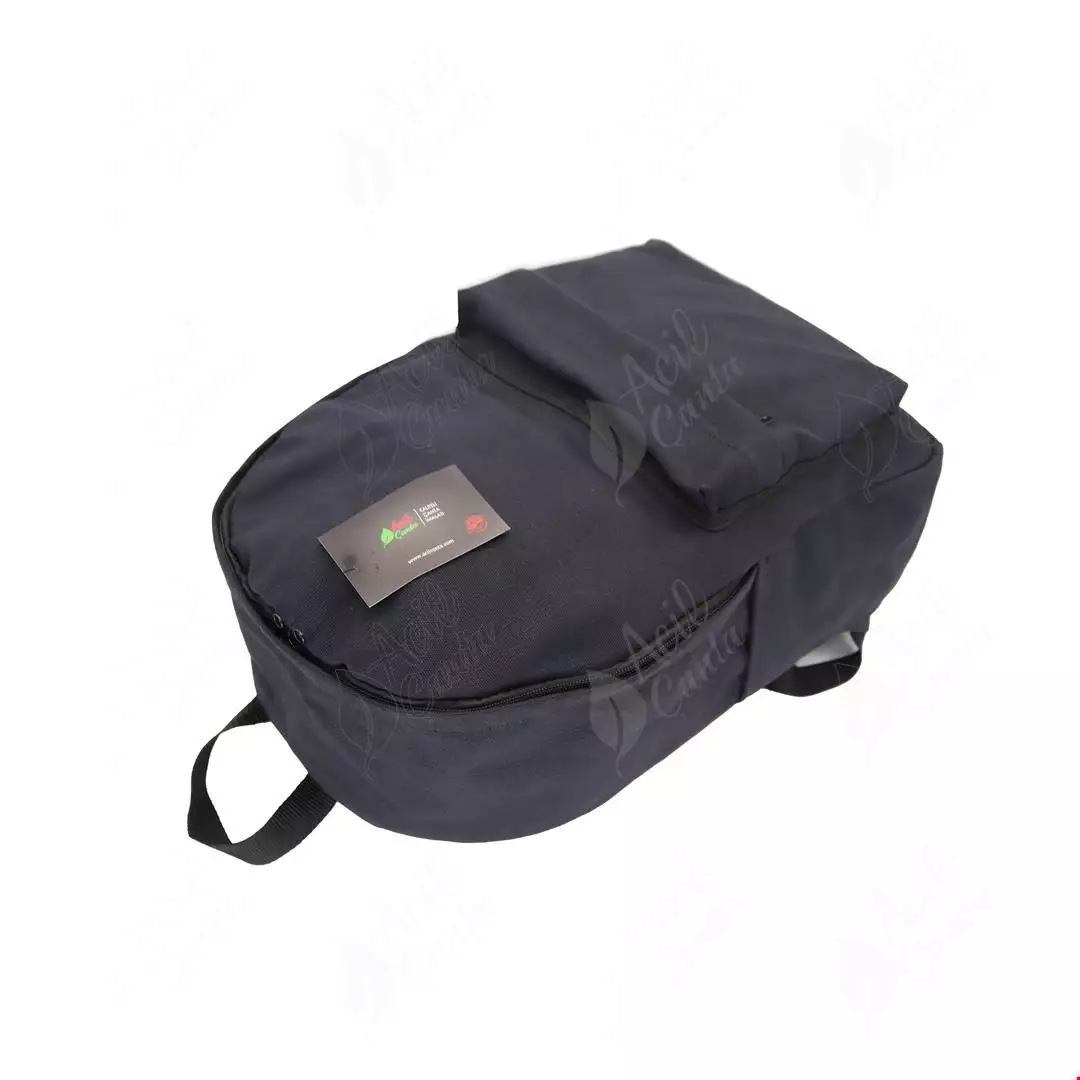 Siyah Kanvas Sırt Çantası