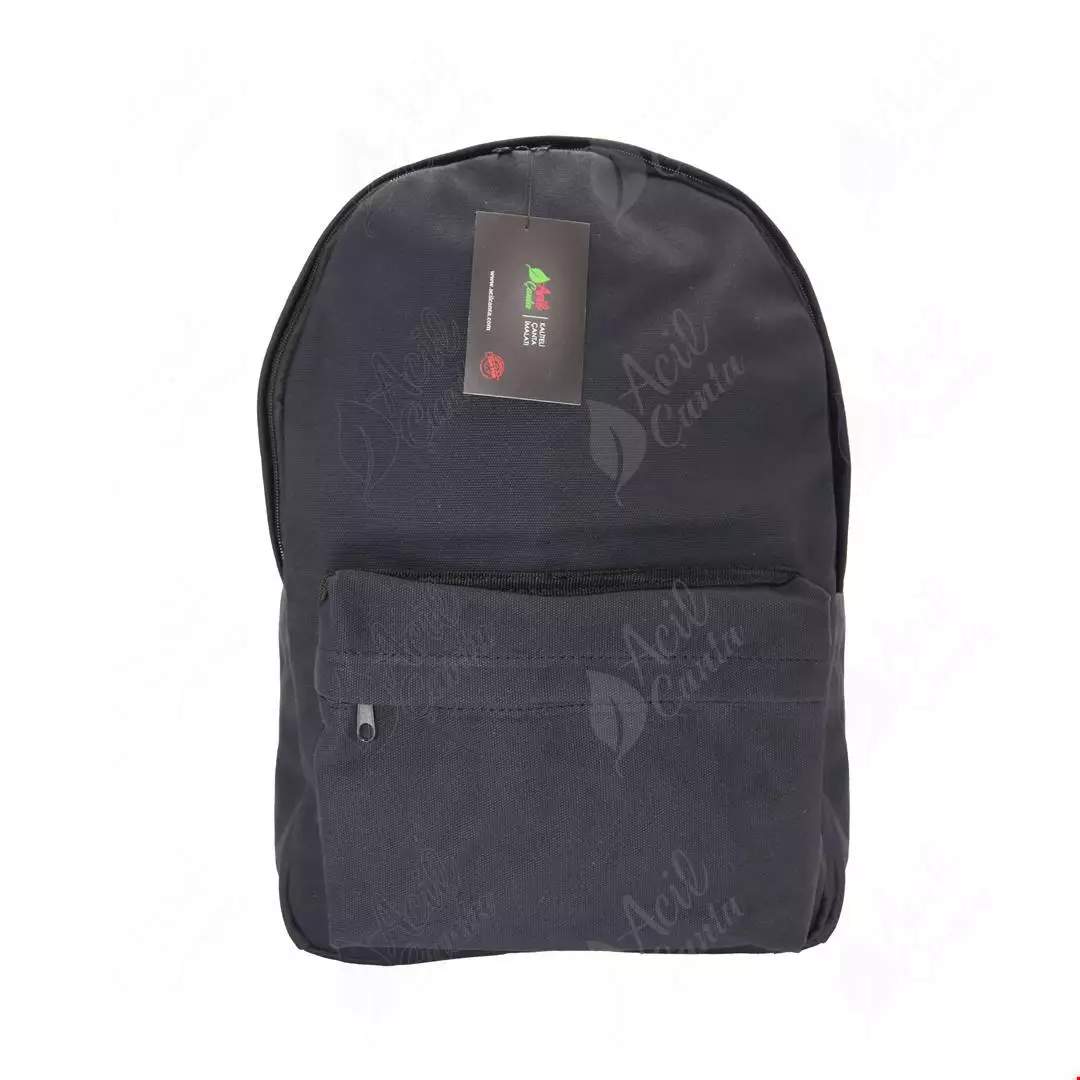 Siyah Kanvas Sırt Çantası